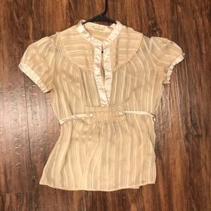 ASO Rory Gilmore Beautiful Cream Blouse